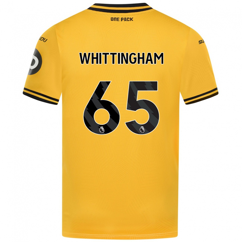 Kandiny Kinder Matthew Whittingham #65 Gelb Heimtrikot Trikot 2024/25 T-Shirt