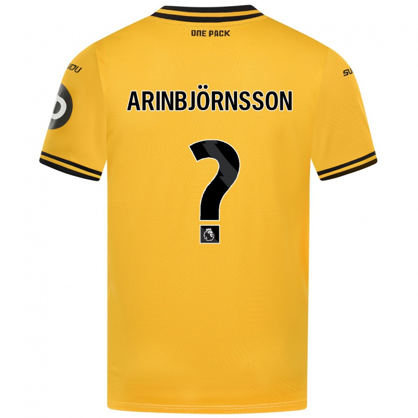 Kandiny Kinder Pálmi Rafn Arinbjörnsson #0 Gelb Heimtrikot Trikot 2024/25 T-Shirt