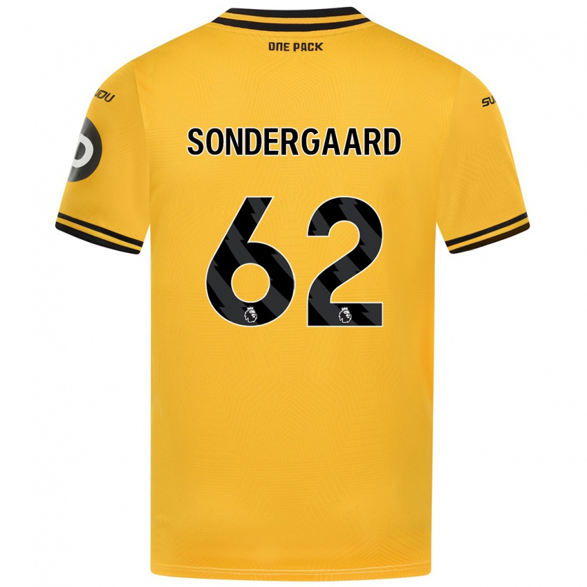 Kandiny Kinder Andreas Sondergaard #62 Gelb Heimtrikot Trikot 2024/25 T-Shirt