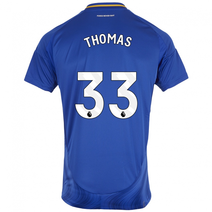 Kandiny Kinder Luke Thomas #33 Blau Weiß Heimtrikot Trikot 2024/25 T-Shirt