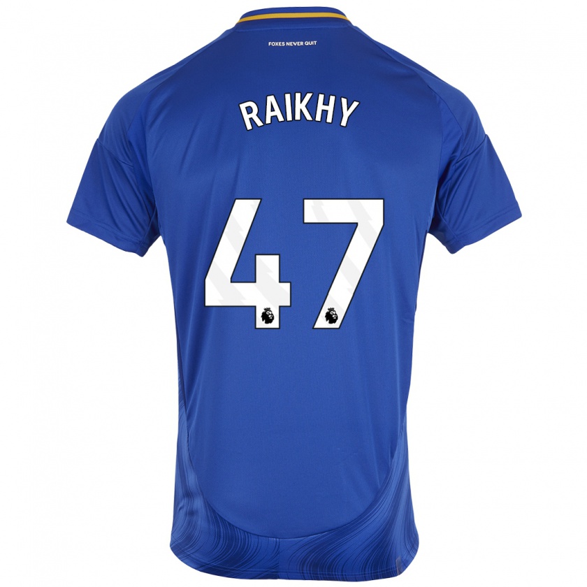 Kandiny Kinder Arjan Raikhy #47 Blau Weiß Heimtrikot Trikot 2024/25 T-Shirt