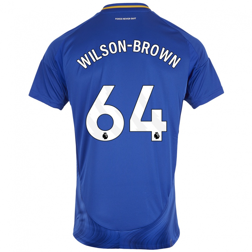 Kandiny Kinder Tom Wilson-Brown #64 Blau Weiß Heimtrikot Trikot 2024/25 T-Shirt