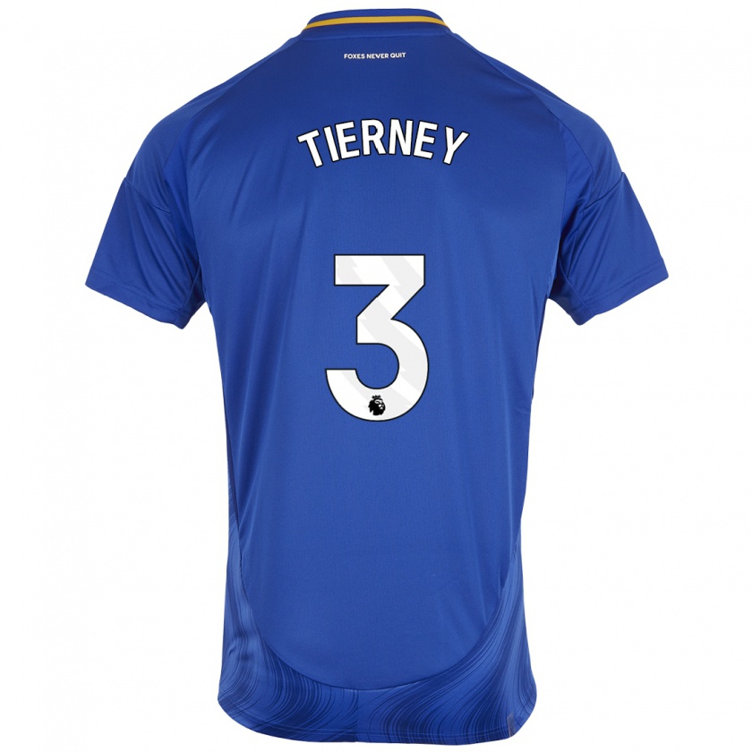 Kandiny Kinder Sam Tierney #3 Blau Weiß Heimtrikot Trikot 2024/25 T-Shirt