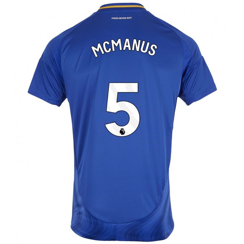 Kandiny Kinder Abbie Mcmanus #5 Blau Weiß Heimtrikot Trikot 2024/25 T-Shirt