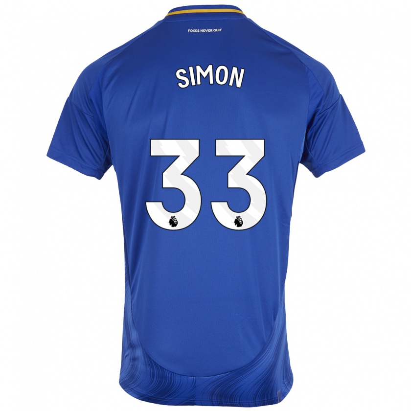 Kandiny Kinder Erin Simon #33 Blau Weiß Heimtrikot Trikot 2024/25 T-Shirt