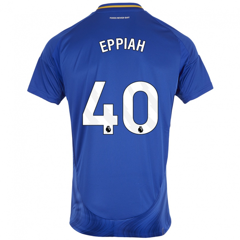 Kandiny Kinder Josh Eppiah #40 Blau Weiß Heimtrikot Trikot 2024/25 T-Shirt