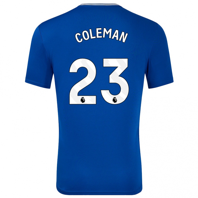 Kandiny Kinder Séamus Coleman #23 Blau Mit Heimtrikot Trikot 2024/25 T-Shirt