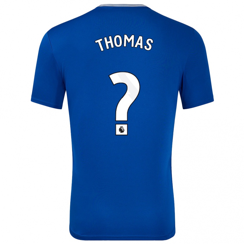 Kandiny Kinder Aled Thomas #0 Blau Mit Heimtrikot Trikot 2024/25 T-Shirt