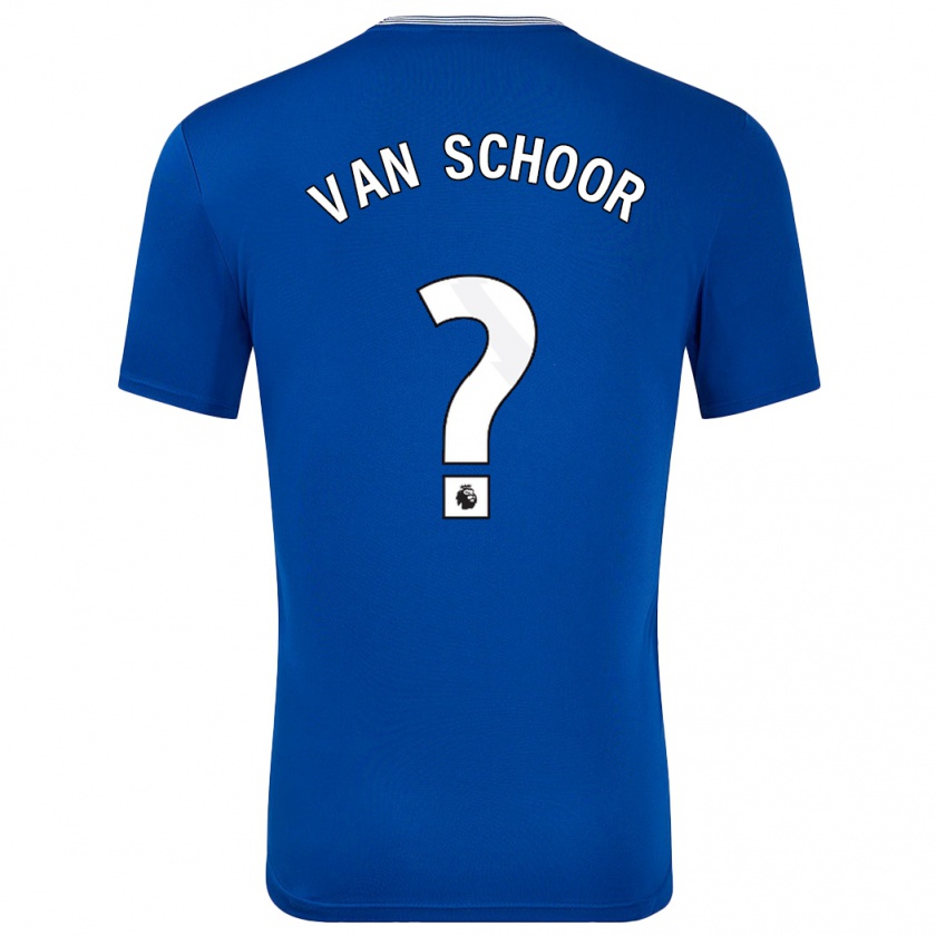 Kandiny Kinder Joshua Van Schoor #0 Blau Mit Heimtrikot Trikot 2024/25 T-Shirt