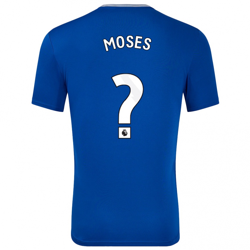 Kandiny Kinder Amari Moses #0 Blau Mit Heimtrikot Trikot 2024/25 T-Shirt