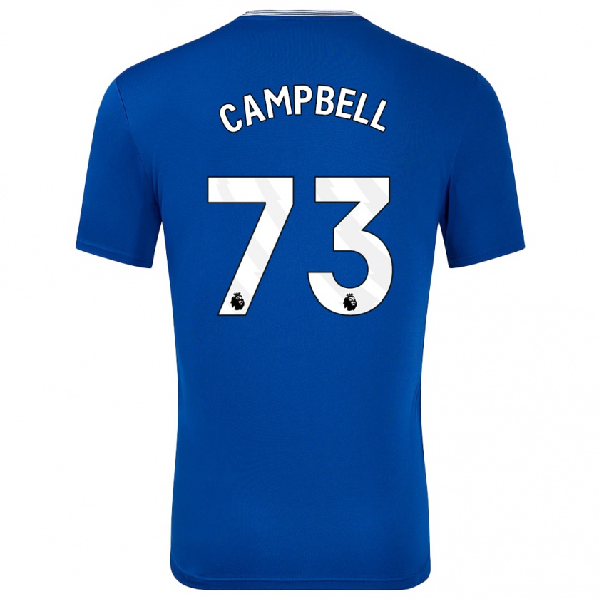 Kandiny Kinder Elijah Campbell #73 Blau Mit Heimtrikot Trikot 2024/25 T-Shirt