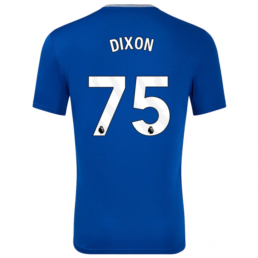 Kandiny Kinder Roman Dixon #75 Blau Mit Heimtrikot Trikot 2024/25 T-Shirt