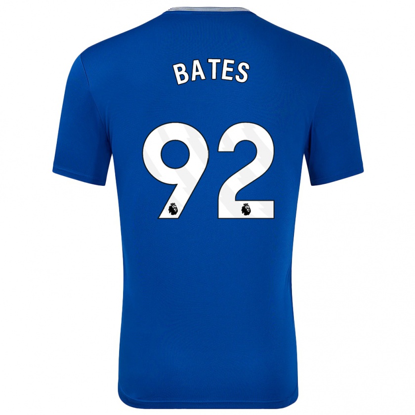 Kandiny Kinder Callum Bates #92 Blau Mit Heimtrikot Trikot 2024/25 T-Shirt