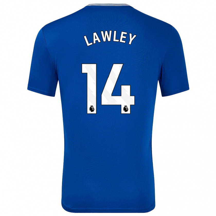 Kandiny Kinder Melissa Lawley #14 Blau Mit Heimtrikot Trikot 2024/25 T-Shirt