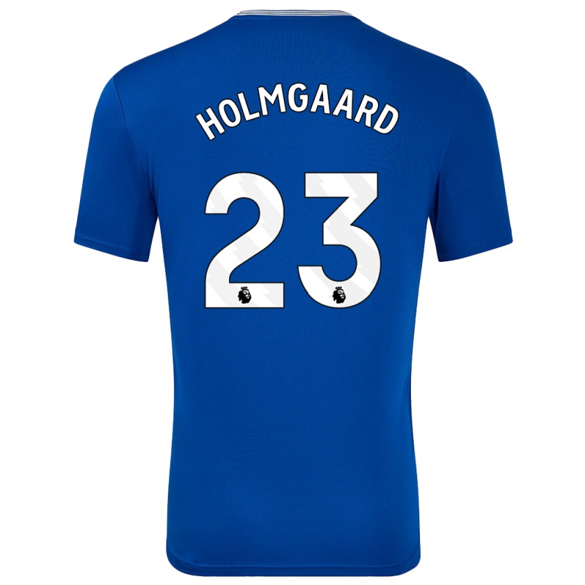 Kandiny Kinder Sara Holmgaard #23 Blau Mit Heimtrikot Trikot 2024/25 T-Shirt