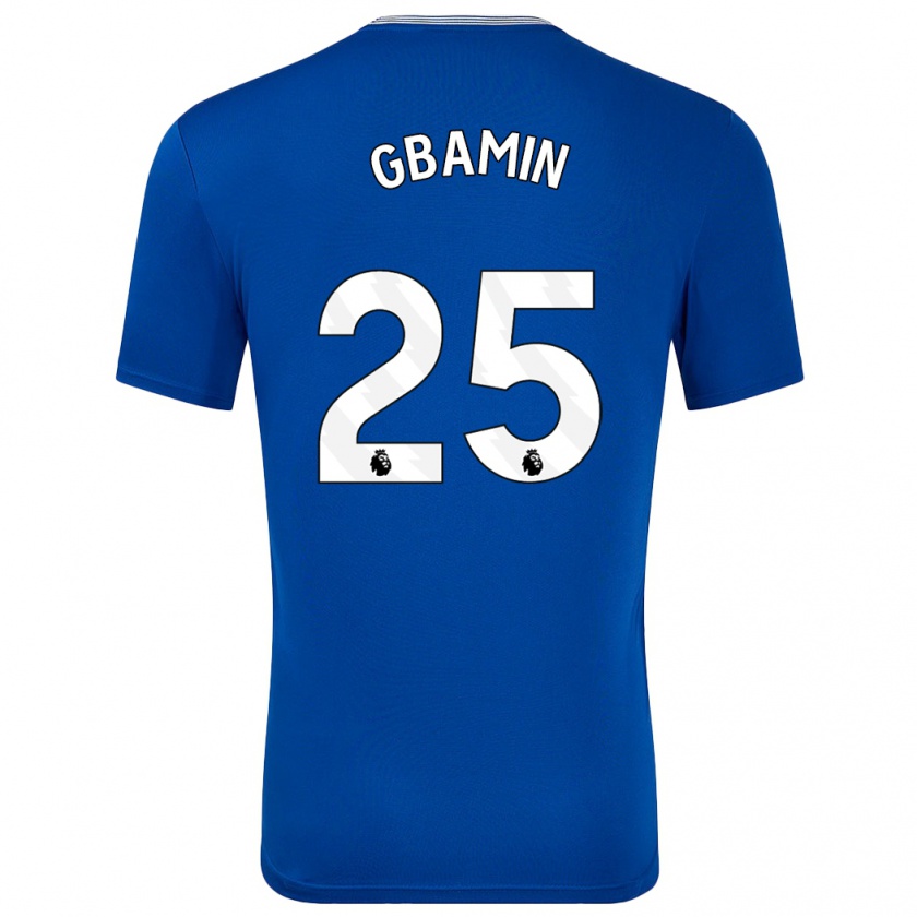 Kandiny Kinder Jean-Philippe Gbamin #25 Blau Mit Heimtrikot Trikot 2024/25 T-Shirt