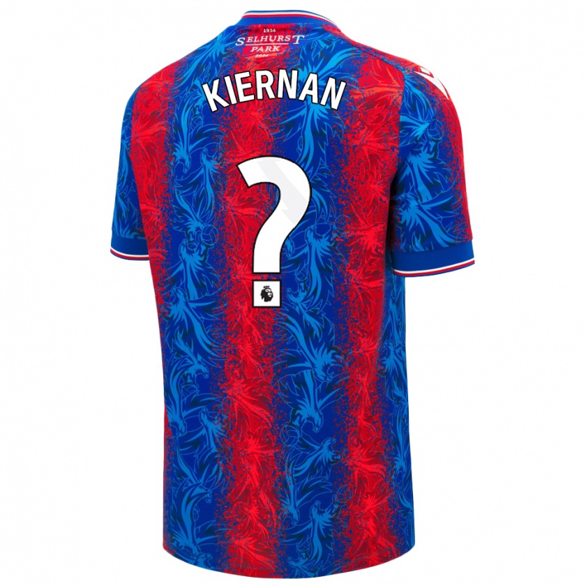 Kandiny Kinder Brendan Kiernan #0 Rot Blauen Streifen Heimtrikot Trikot 2024/25 T-Shirt