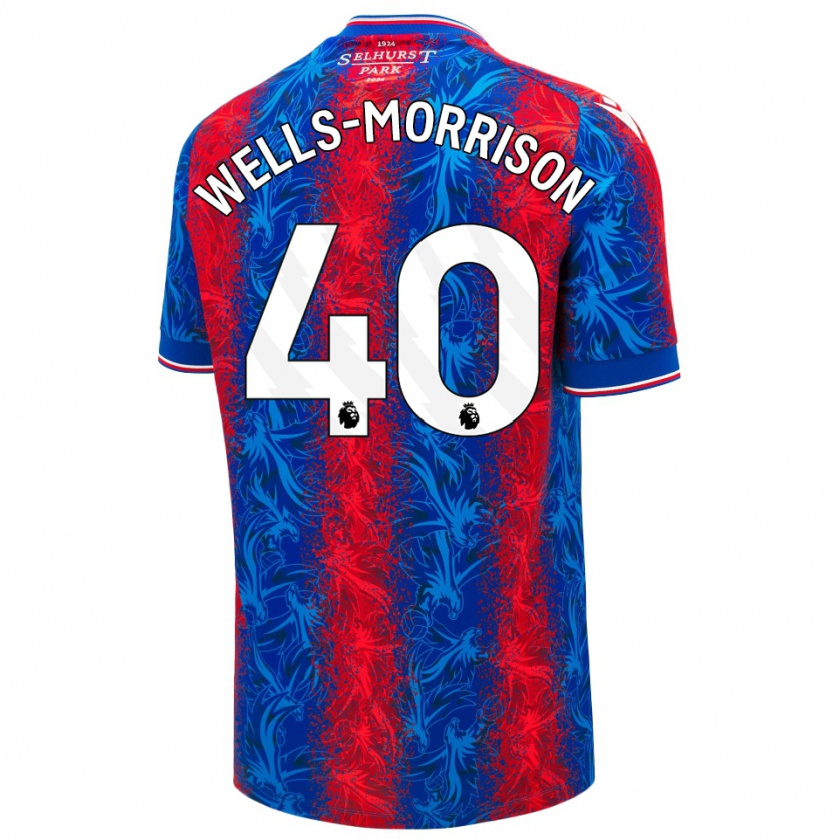 Kandiny Kinder Jack Wells-Morrison #40 Rot Blauen Streifen Heimtrikot Trikot 2024/25 T-Shirt