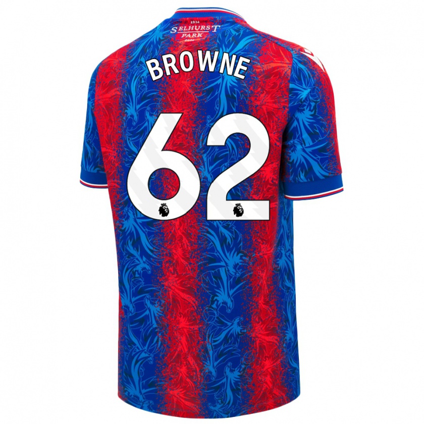 Kandiny Kinder Luke Browne #62 Rot Blauen Streifen Heimtrikot Trikot 2024/25 T-Shirt