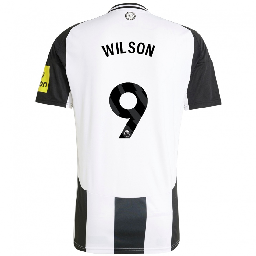 Kandiny Kinder Callum Wilson #9 Weiß Schwarz Heimtrikot Trikot 2024/25 T-Shirt