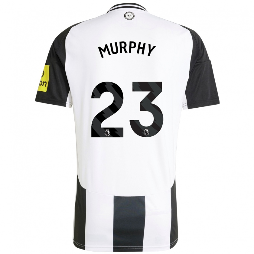 Kandiny Kinder Jacob Murphy #23 Weiß Schwarz Heimtrikot Trikot 2024/25 T-Shirt