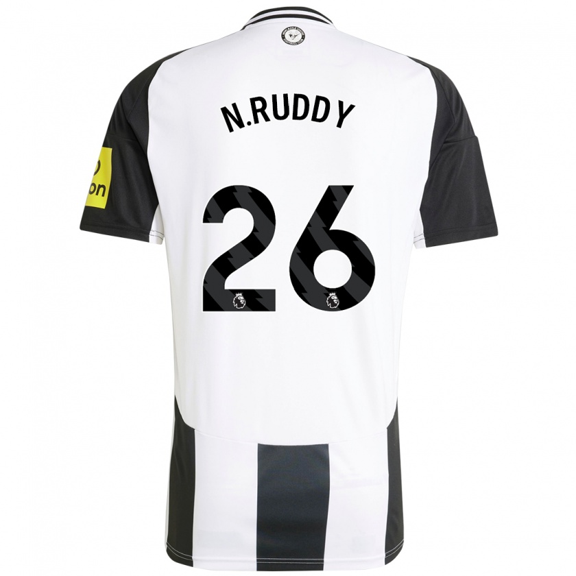 Kandiny Kinder John Ruddy #26 Weiß Schwarz Heimtrikot Trikot 2024/25 T-Shirt