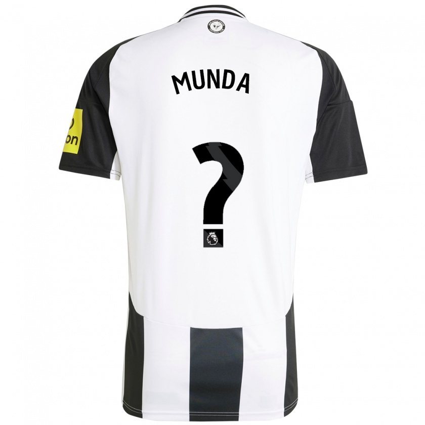 Kandiny Kinder Anthony Munda #0 Weiß Schwarz Heimtrikot Trikot 2024/25 T-Shirt