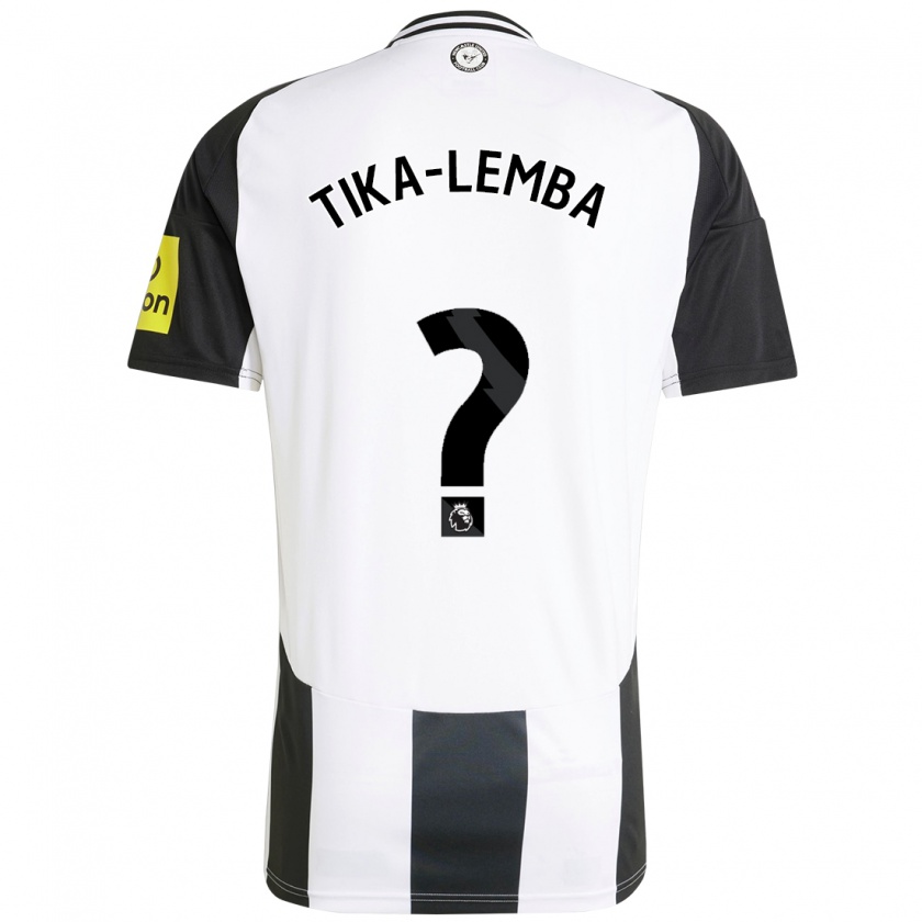 Kandiny Kinder Ezra Tika-Lemba #0 Weiß Schwarz Heimtrikot Trikot 2024/25 T-Shirt