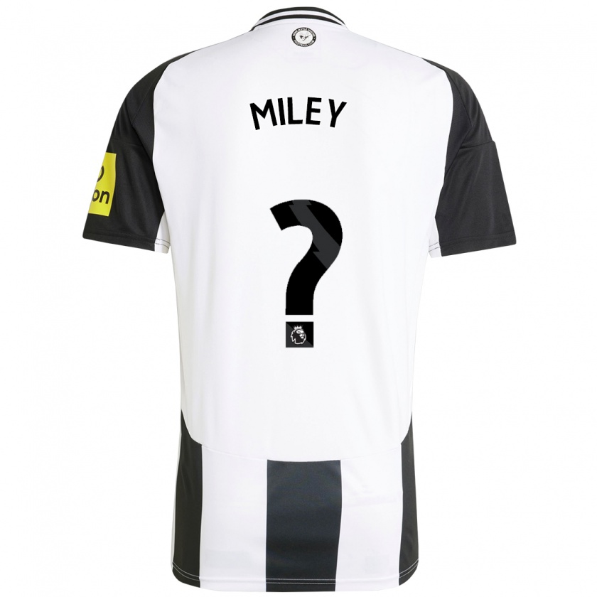 Kandiny Kinder Mason Miley #0 Weiß Schwarz Heimtrikot Trikot 2024/25 T-Shirt