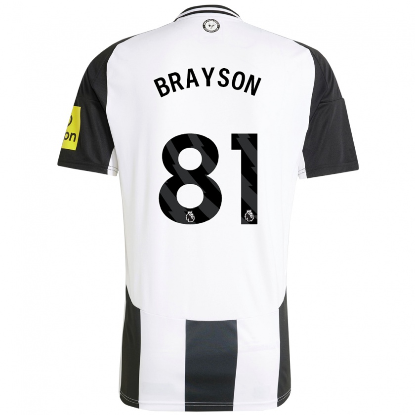 Kandiny Kinder Joe Brayson #81 Weiß Schwarz Heimtrikot Trikot 2024/25 T-Shirt