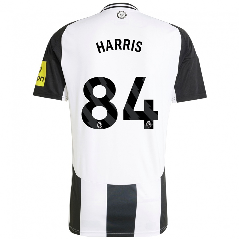 Kandiny Kinder Aidan Harris #84 Weiß Schwarz Heimtrikot Trikot 2024/25 T-Shirt