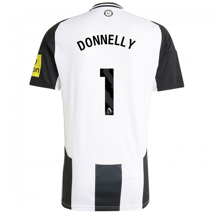 Kandiny Kinder Grace Donnelly #1 Weiß Schwarz Heimtrikot Trikot 2024/25 T-Shirt