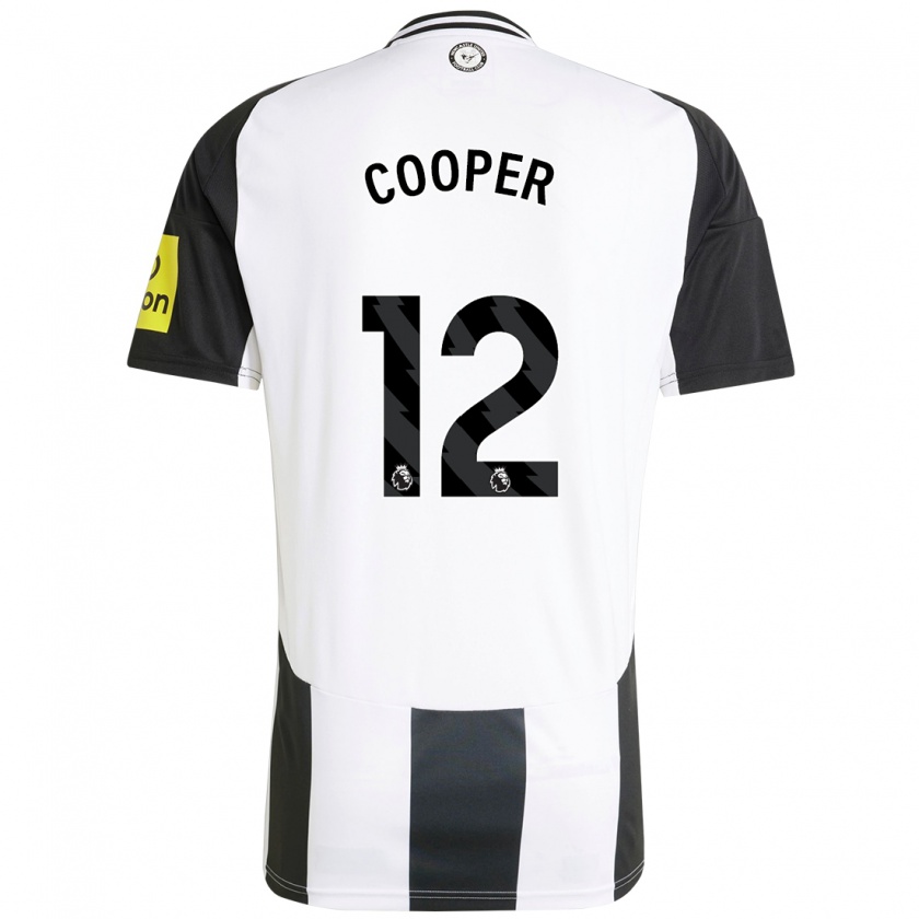 Kandiny Kinder Deanna Cooper #12 Weiß Schwarz Heimtrikot Trikot 2024/25 T-Shirt