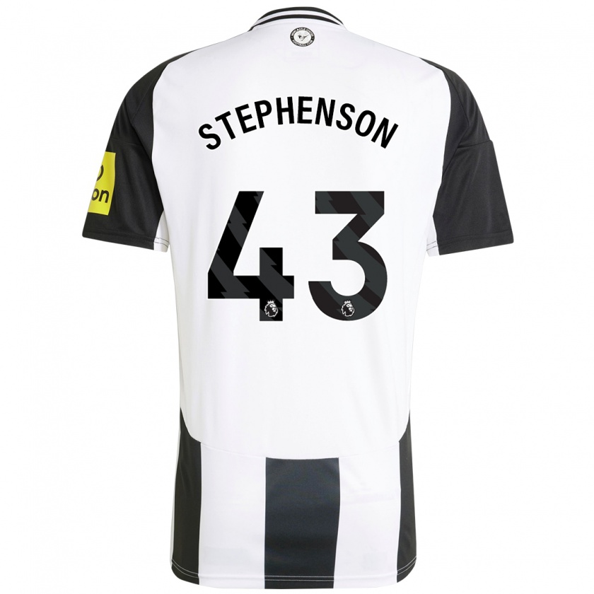 Kandiny Kinder Dylan Stephenson #43 Weiß Schwarz Heimtrikot Trikot 2024/25 T-Shirt