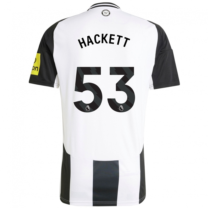 Kandiny Kinder Jordan Hackett #53 Weiß Schwarz Heimtrikot Trikot 2024/25 T-Shirt