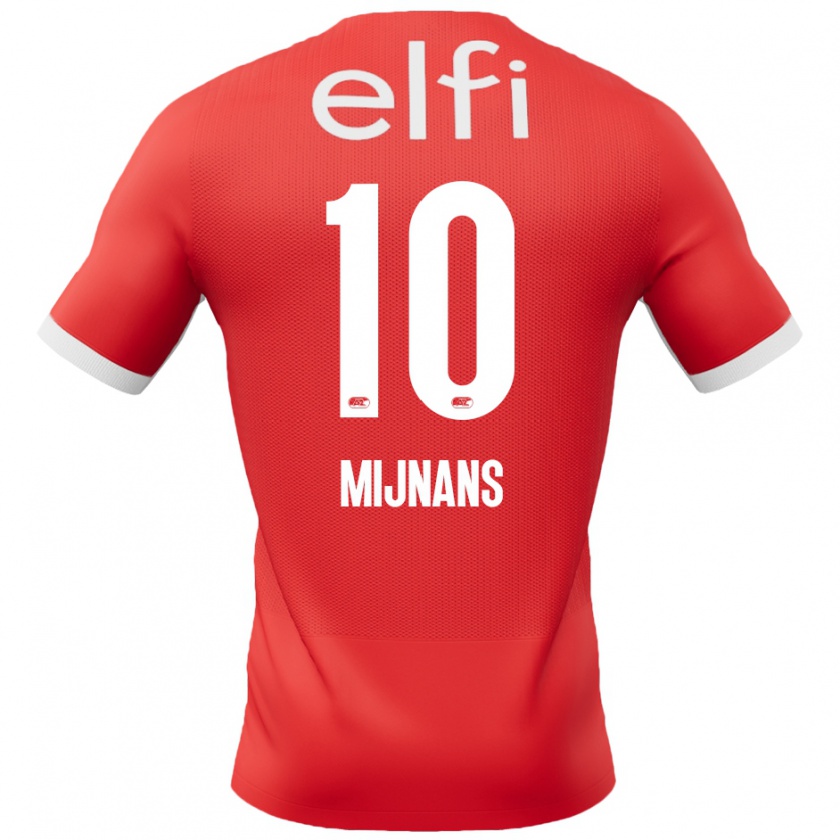 Kandiny Kinder Sven Mijnans #10 Rot Weiß Heimtrikot Trikot 2024/25 T-Shirt