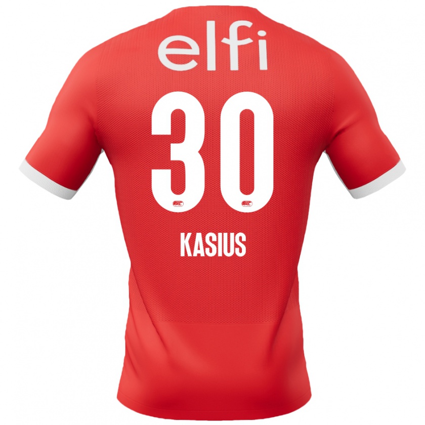 Kandiny Kinder Denso Kasius #30 Rot Weiß Heimtrikot Trikot 2024/25 T-Shirt