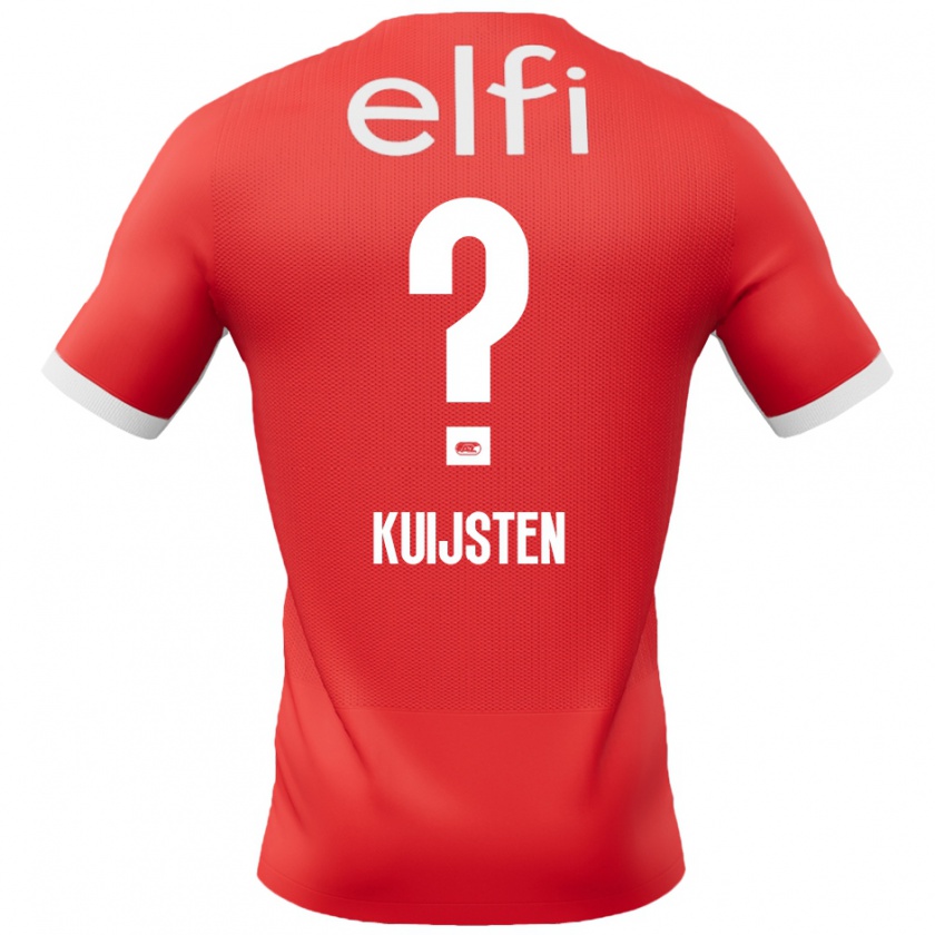 Kandiny Kinder Tristan Kuijsten #0 Rot Weiß Heimtrikot Trikot 2024/25 T-Shirt