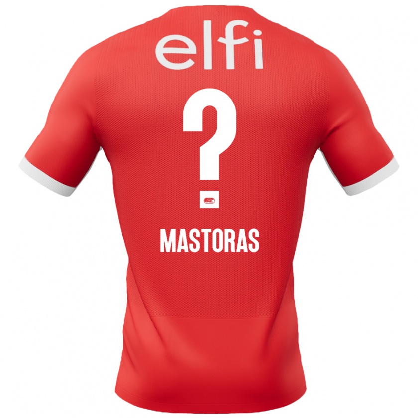 Kandiny Kinder Enoch Mastoras #0 Rot Weiß Heimtrikot Trikot 2024/25 T-Shirt