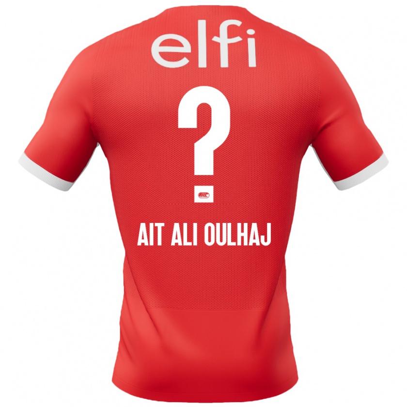 Kandiny Kinder Adam Ait Ali Oulhaj #0 Rot Weiß Heimtrikot Trikot 2024/25 T-Shirt