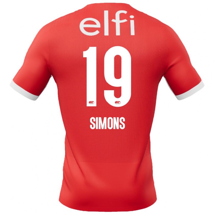 Kandiny Kinder Saviola Simons #19 Rot Weiß Heimtrikot Trikot 2024/25 T-Shirt