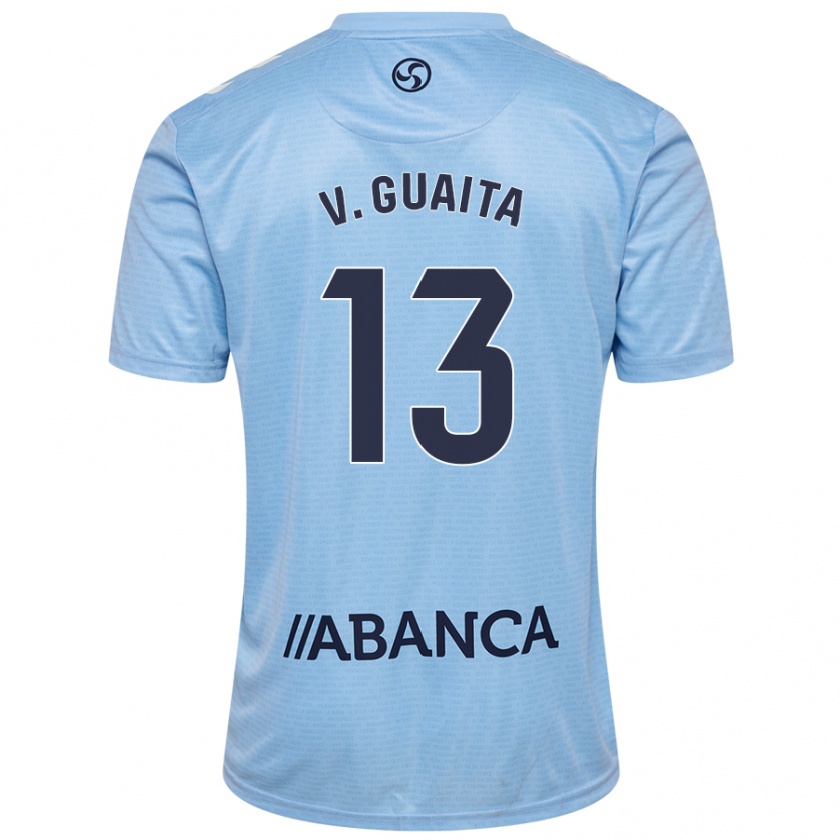 Kandiny Kinder Vicente Guaita #13 Himmelblau Heimtrikot Trikot 2024/25 T-Shirt