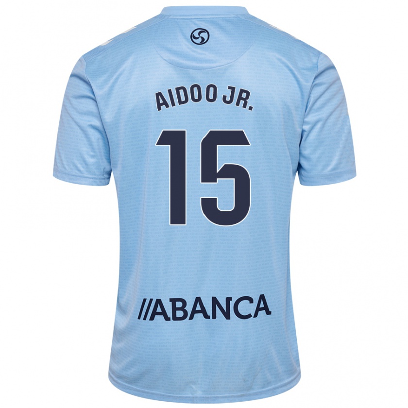 Kandiny Kinder Joseph Aidoo #15 Himmelblau Heimtrikot Trikot 2024/25 T-Shirt