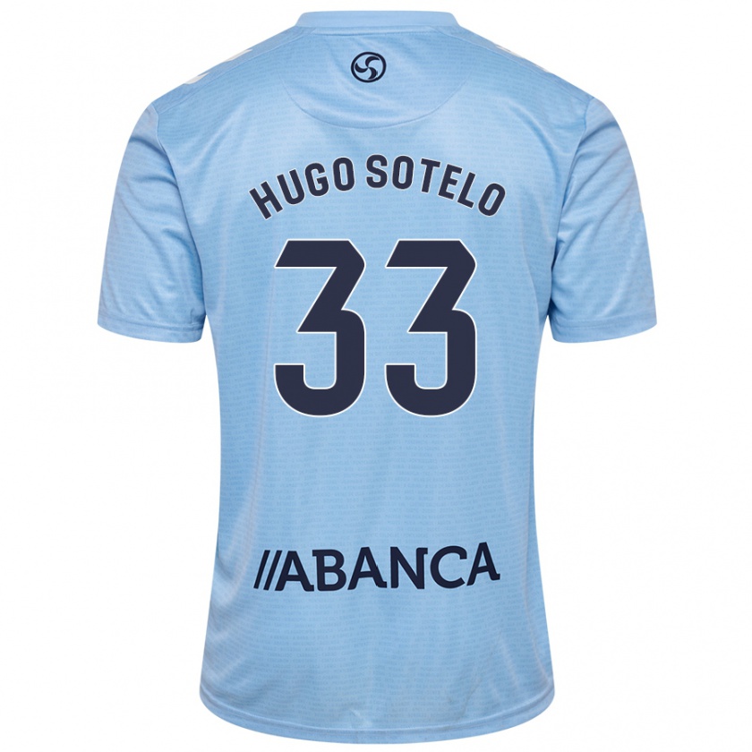 Kandiny Kinder Hugo Sotelo #33 Himmelblau Heimtrikot Trikot 2024/25 T-Shirt