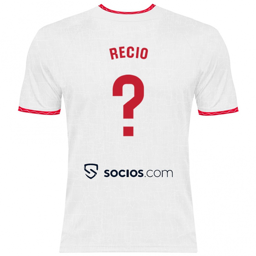 Kandiny Kinder Sergio Recio #0 Weiß Rot Heimtrikot Trikot 2024/25 T-Shirt