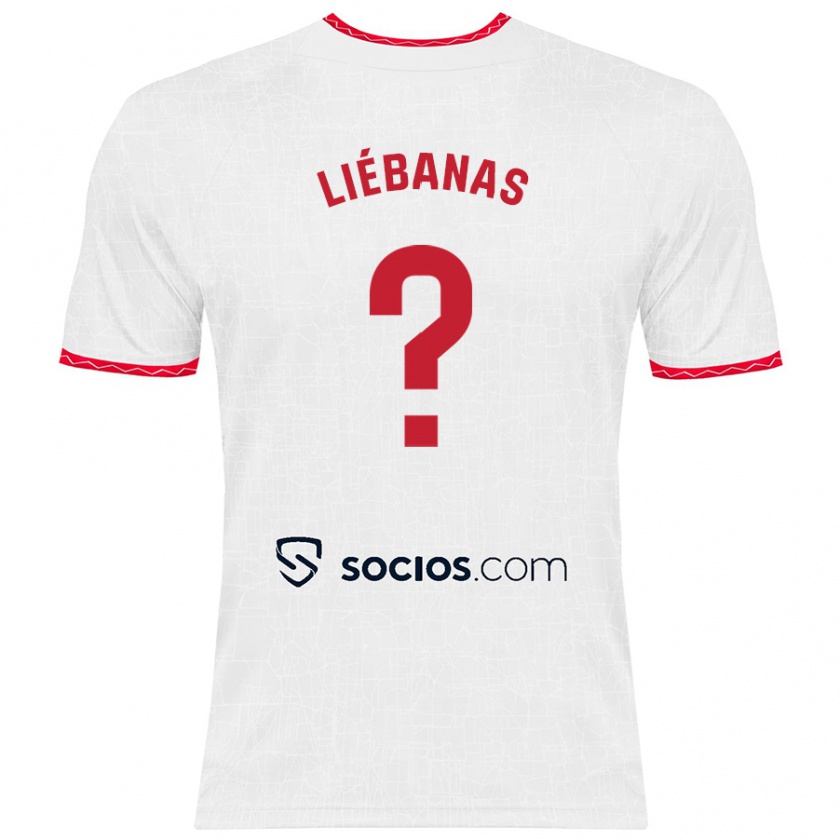 Kandiny Kinder José Manuel Liébanas #0 Weiß Rot Heimtrikot Trikot 2024/25 T-Shirt