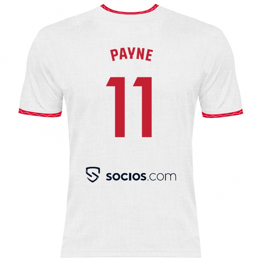 Kandiny Kinder Antionette Oyedupe Toni Payne #11 Weiß Rot Heimtrikot Trikot 2024/25 T-Shirt