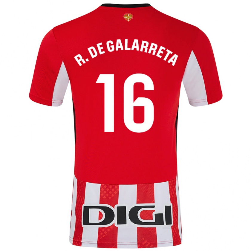 Kandiny Kinder Iñigo Ruiz De Galarreta #16 Rot Weiß Heimtrikot Trikot 2024/25 T-Shirt