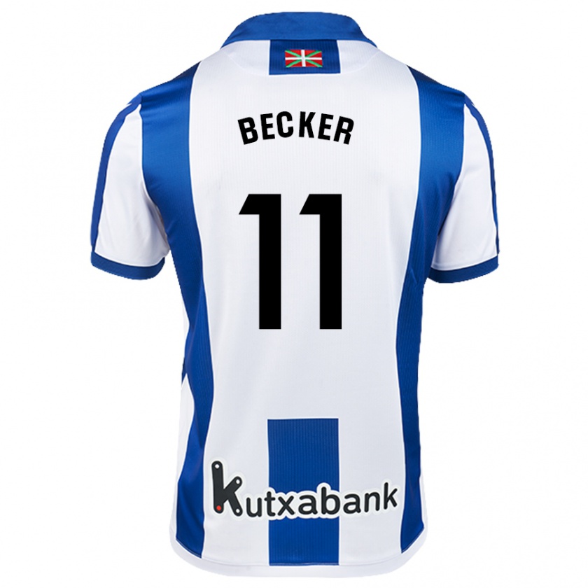 Kandiny Kinder Sheraldo Becker #11 Weiß Blau Heimtrikot Trikot 2024/25 T-Shirt