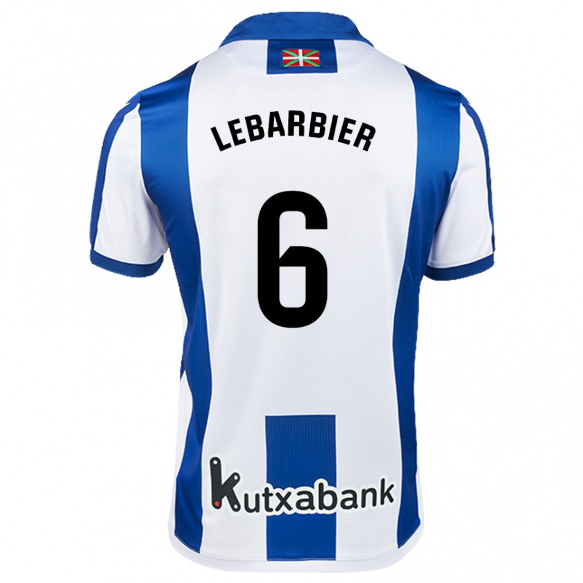 Kandiny Kinder Alex Lebarbier #6 Weiß Blau Heimtrikot Trikot 2024/25 T-Shirt